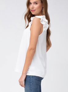 LAST ONE! Dreaming Of Game Day Off-White Top