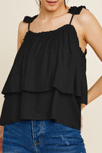 Load image into Gallery viewer, Summertime Black Tiered Top