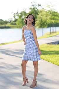 Gingham With Me Blue Dress