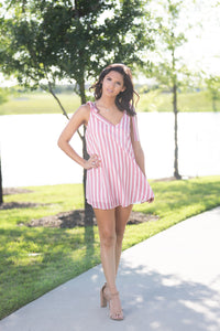 [Buddy Love] Kerr Pink Striped Dress