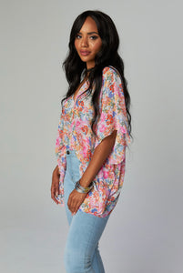 LAST ONE! Buddy Love North Tunic - Flower Patch
