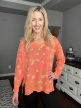 Load image into Gallery viewer, Coral Leopard Pullover Sweater