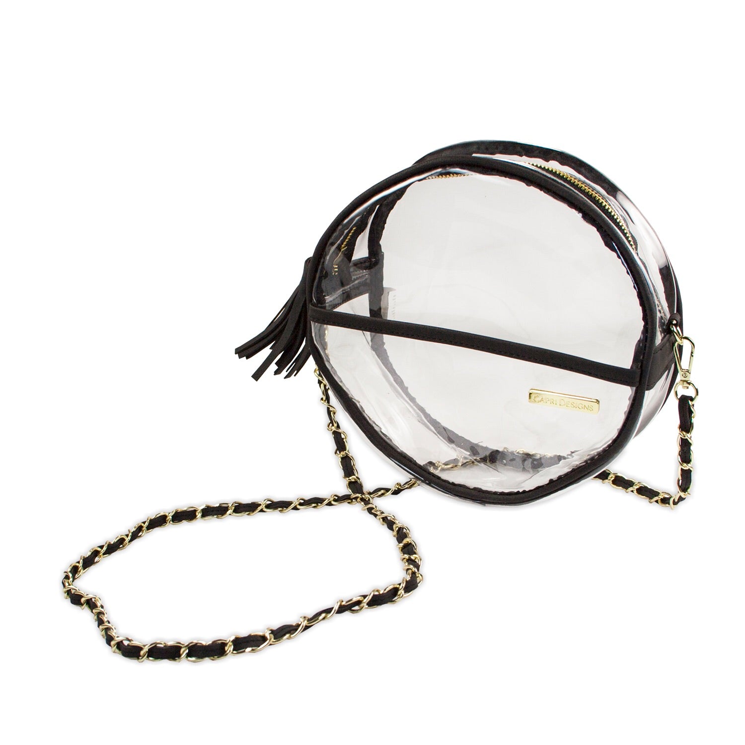 Capri Designs Clear Small Crossbody Bag, Stadium Approved with