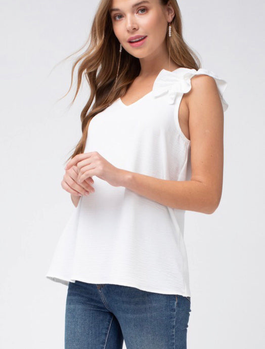 LAST ONE! Dreaming Of Game Day Off-White Top