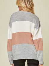 Load image into Gallery viewer, Fall Leaves Color Block Sweater