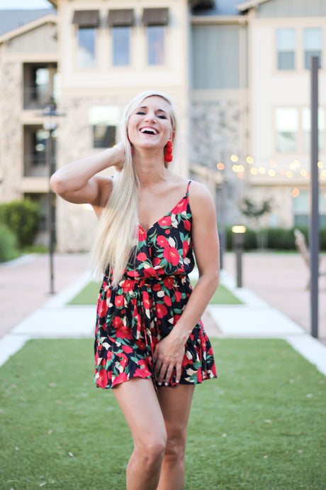 Floral My Ruffle Romper