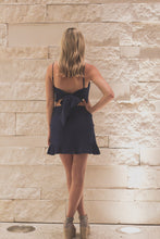 Load image into Gallery viewer, Tie Me Back Navy Two Piece Set