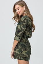 Load image into Gallery viewer, Camo Queen Romper