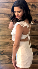 Load image into Gallery viewer, Eyelet It Be White Romper